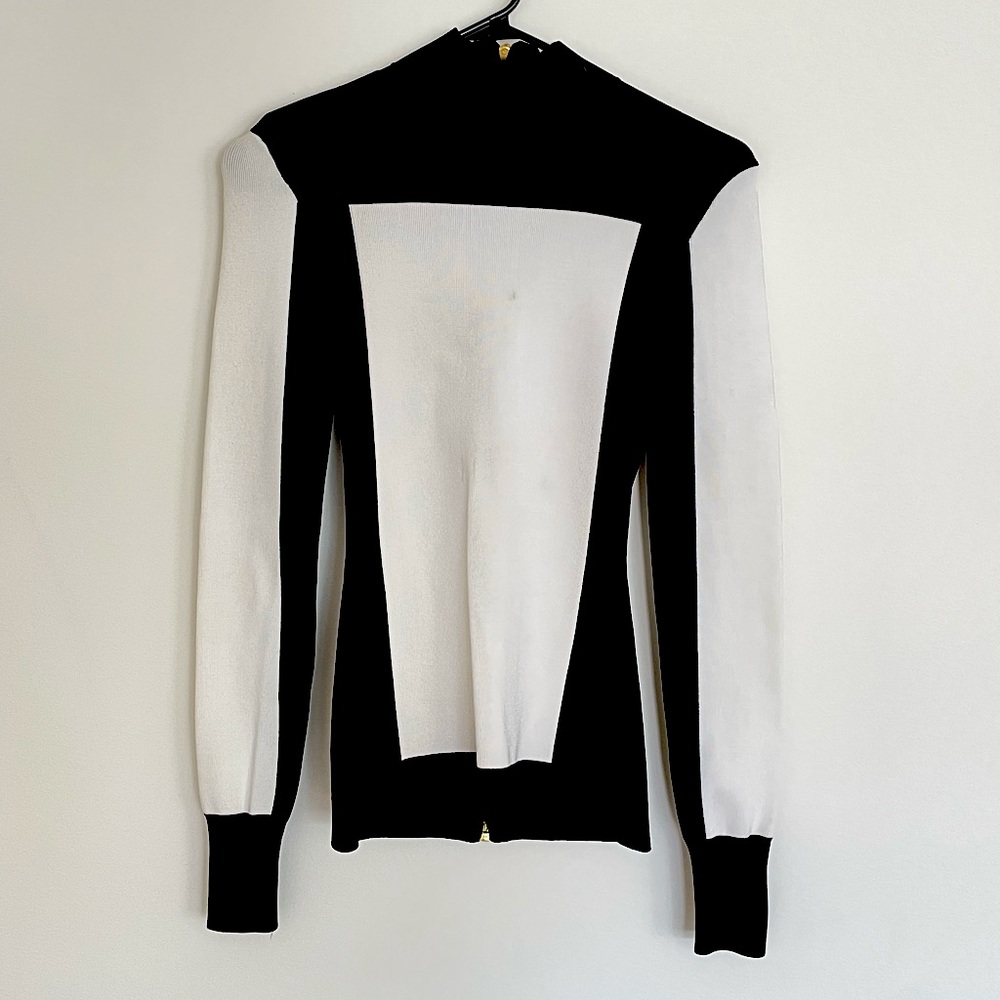 H&M x BALMAIN black and white top